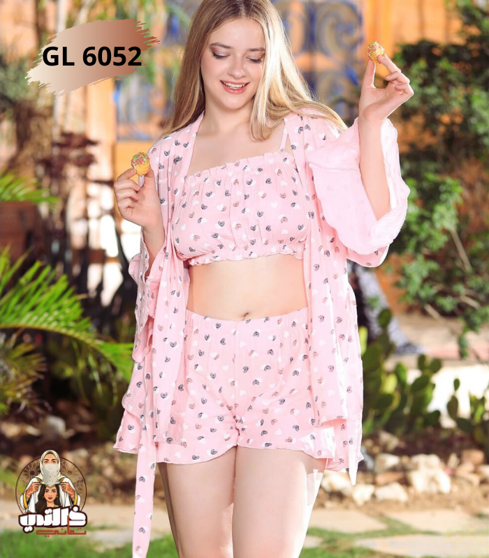 عروس 3 قطع وردي en lin – Mariée Algérie