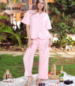 بيجاما كتان بيضاء للعروس