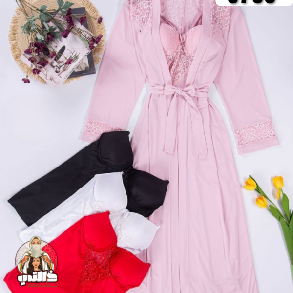 Déshabillé de mariage polyamide long élégant Algérie