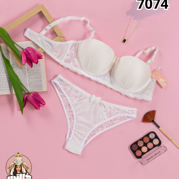 Ensemble de lingerie mariage dentelle blanche Algérie