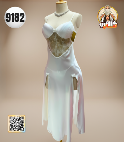 nuisette satin blanc ناعمة وأنيقة لجهاز العروسة