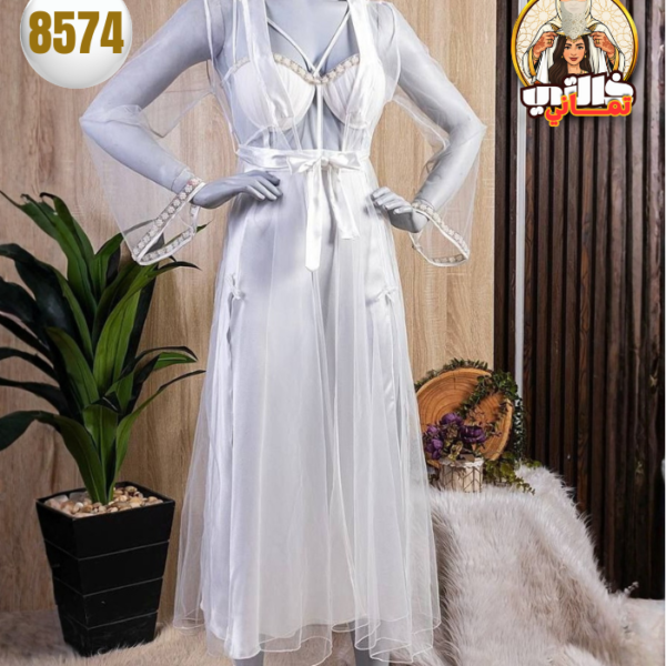 ديزابييه عروس تول أبيض Déshabillé de mariage